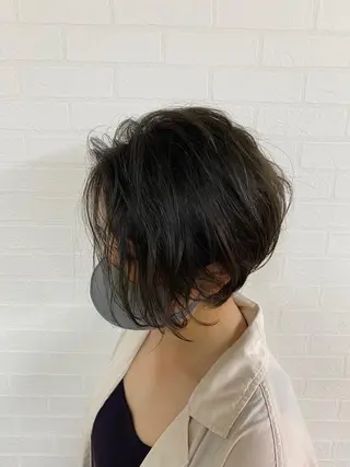 ショート カラー パーマ 🎁無料カットカラー 📷撮影モデル募集✨のヘアスタイル