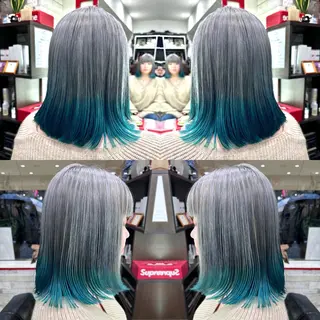 ミディアム カラー "PEPPU "所属・🌈推し色派手髪 ハイトーンShinのヘアスタイル