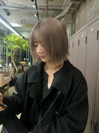 ミディアム カラー 伊藤ほのか /パーマ/ショートのヘアスタイル