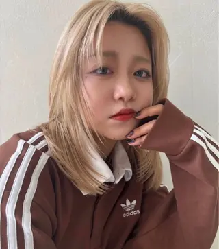 セミロング メンズパーマ/ レイヤー/大野真央のヘアスタイル