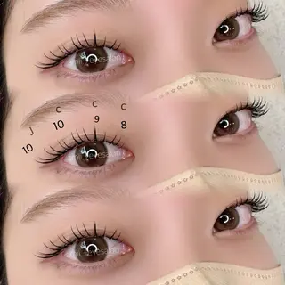 マツエク・マツパ 🦢amii 鷲田のマツエク・マツパデザイン