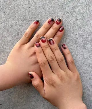 メンズ ネイル 羽兼 楓夏のマツエク・マツパデザイン