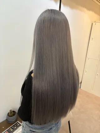 ロング 渋谷ハイトーン/ デザインカラー阿部のヘアスタイル