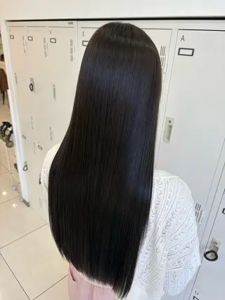 ロング カラー パーマ 髪質改善/艶カラー/ メンズパーマ/鈴木のヘアスタイル