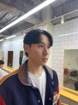 メンズ シャドウパーマ/ 波巻パーマYu-Kiのヘアスタイル