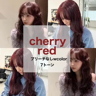 ロング カラー 愛結 暖色カラー🎀🩰のヘアスタイル