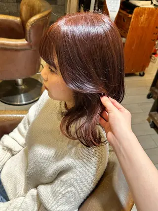 ミディアム カラー 原宿/似合わせ/髪質 改善/レイヤー/優希のヘアスタイル