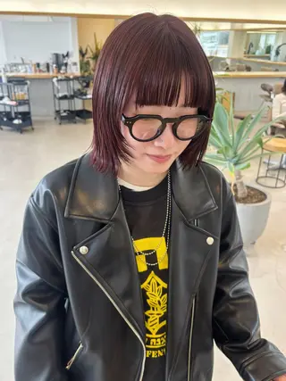 ミディアム 古畑 愛美のヘアスタイル