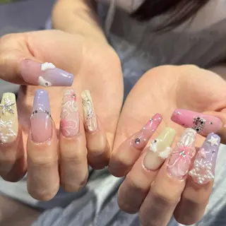 ロング 小川 柚香のネイルデザイン