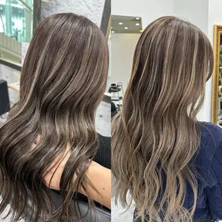 ロング カラー ヘアアレンジ 久米 治仁のヘアスタイル