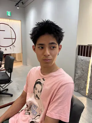 ショート パーマ メンズ STAND博多所属・⛽️STAND 博多⛽️のヘアスタイル