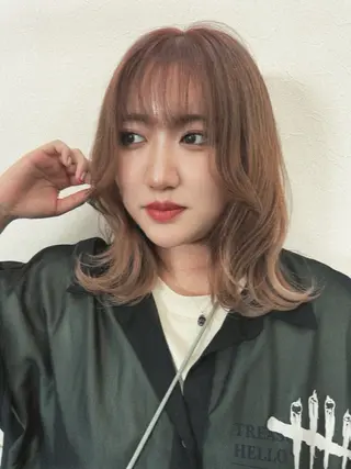 ミディアム Lapel green所属・Lapelgreen 森町 / AOIのヘアスタイル