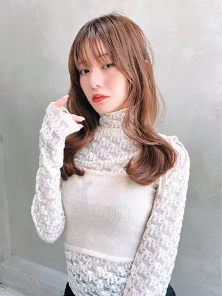 ロング カラー Ameri所属・艶髪／韓国ヘア🎀 Kanon︎︎⁺.のヘアスタイル