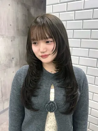 ロング カラー ayano /レイヤー/艶カラーのヘアスタイル