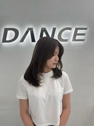 ミディアム カラー ブリーチなし🤍透明 感カラー🤍しゅうじのヘアスタイル