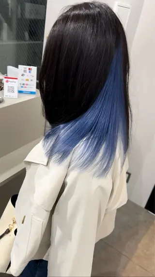 ミディアム カラー バレイヤージュ /ハイライト/もときのヘアスタイル