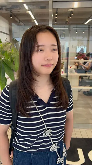 ロング 🌞レイヤー×カラー 前川那津美🌞のヘアスタイル