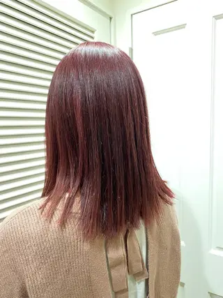 ミディアム カラー kawabe maikoのヘアスタイル