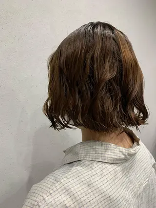 パーマ ボブパーマコテ巻き風 パーマNo1深江秀平のヘアスタイル