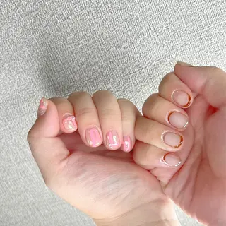 ネイル Mizuliネイル 眉毛メイクのサロンのネイルデザイン