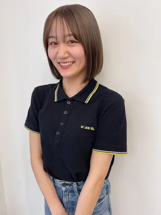 ショート カラー pole/apartment所属・💓パーマ，💗 レイヤーカットのヘアスタイル