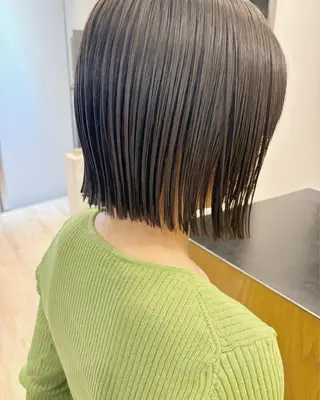 ミディアム 切りっぱなしボブ/ ショート/カエ🌛のヘアスタイル
