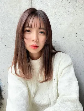 セミロング カラー eMu🫧 〜𝑴𝒊𝒖〜のヘアスタイル