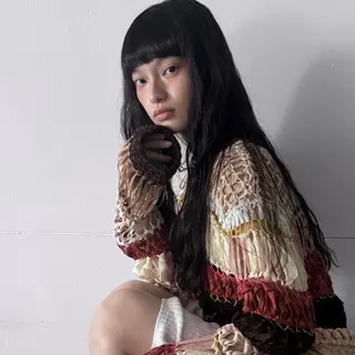 ロング カラー パーマ 繭所属・こはる／ハードパーマ /癖毛風パーマ🧃のヘアスタイル