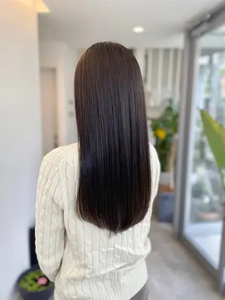 ロング Click所属・クニモトハルナ ボブ/柔らかカラーのヘアスタイル