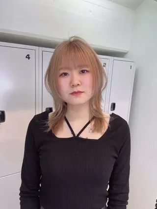 ミディアム yu-kaハッシュ カット/韓国レイヤーのヘアスタイル