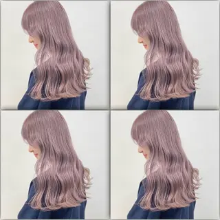 ロング カラー ダブルカラー 韓国ヘアKYONのヘアスタイル