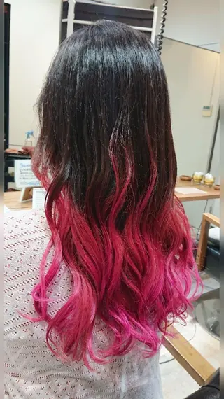 ロング カラー ACROあべの店所属・艶カラー/インナー /グラデ/大西小百合のヘアスタイル