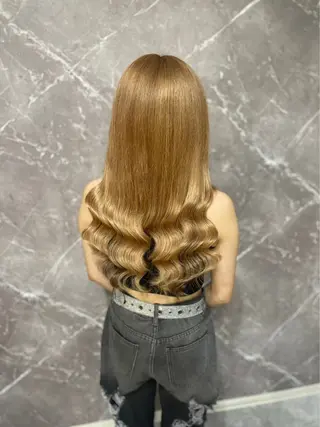 ロング RIN シールエクステのヘアスタイル