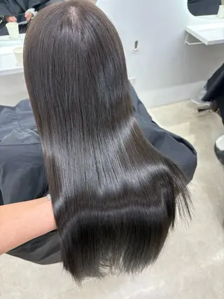 セミロング カラー 新宿/韓国ヘア/ 髪質改善ストレートのヘアスタイル