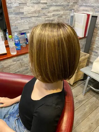 ミディアム カラー 中川原 大介のヘアスタイル