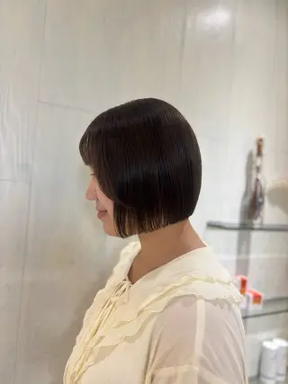 ショート カラー yui🥀/ボブ /ブリーチなしカラーのヘアスタイル