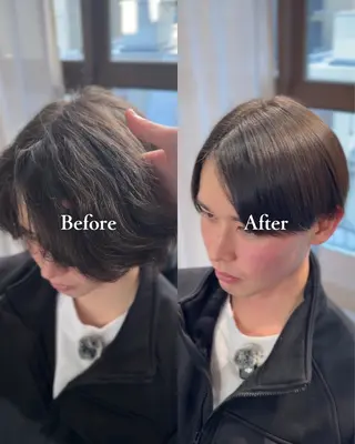 ショート メンズ メンズ縮毛矯正の スペシャリスト/札幌のヘアスタイル