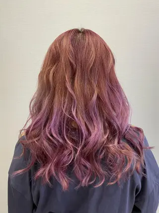 ロング カラー 🟢NEGi🟣 🫧髪質改善のヘアスタイル