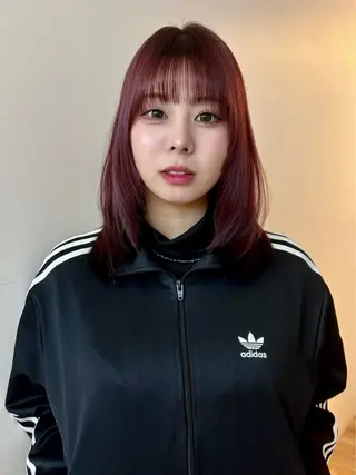 ミディアム カラー 💘𝖕𝖎𝖓𝖐 ʜᴀɪʀ💘KAIのヘアスタイル