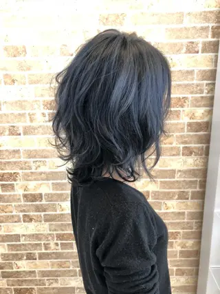 ミディアム スパイキーショート パーマ　具志堅　太志のヘアスタイル