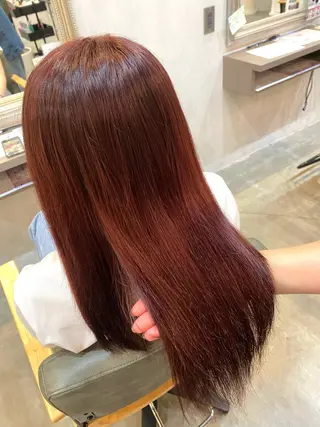 セミロング カラー 内水 日菜のヘアスタイル