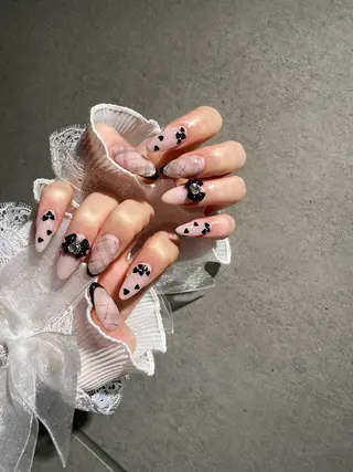 ネイル I-nailロング /ワンホン/キラキラのネイルデザイン