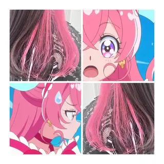 ミディアム カラー GARU-ガル-所属・TSUNO🦖 派手髪/オタク美容師のヘアスタイル