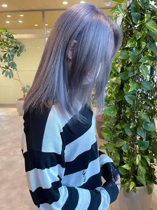 ミディアム カラー 清水 亮太／赤み消しカラーのヘアスタイル