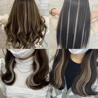 セミロング カラー Eleanor立川北口所属・🦋YUI 髪質改善 ブリーチ　着付け🦋のヘアスタイル