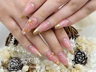 ロング Nail Salon To Be珈月のネイルデザイン