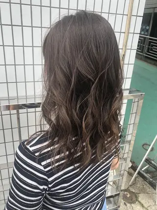 ミディアム カラー 似合わせ専門美容師 なかじまのヘアスタイル