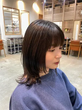 ミディアム 似合わせ/ベージュ /レイヤー/りほ🤍のヘアスタイル