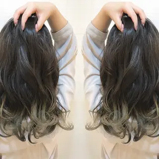 ミディアム カラー パーマ 🫧代表/新宿駅近/ 限定価格🫧田辺貴裕のヘアスタイル