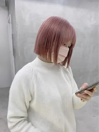 ミディアム カラー ブームボックス所属・🐝ハイトーンカラー hachi🐝のヘアスタイル